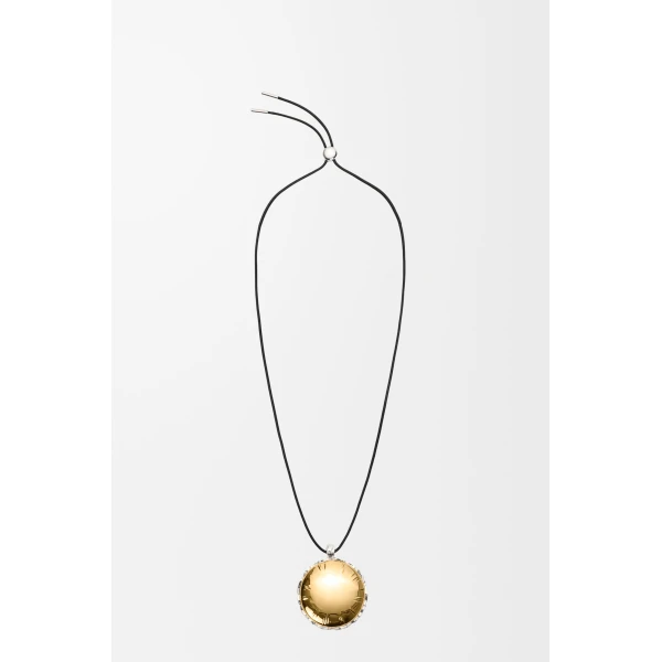 Blown Inflated Pendant, Silver and Gold - Image 4
