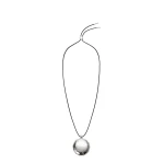 Loewe Blown Inflated Pendant, Silver and Gold | Jewelry | Coveti