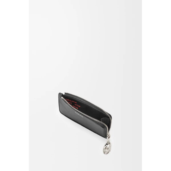 Claw Coin Cardholder in Glossy Lambskin, Black - Image 3