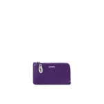 Loewe Claw Coin Cardholder in Glossy Lambskin, Deep Purple | Accessories | Coveti
