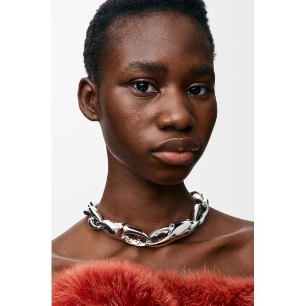 Claw Necklace, Silver - Image 2