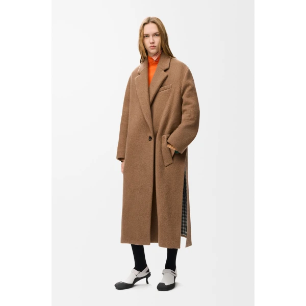 Coat in Cashmere, Beige - Image 2
