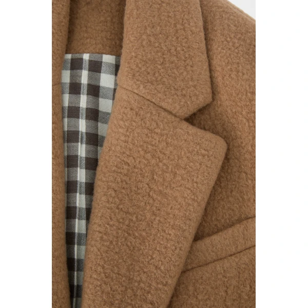 Coat in Cashmere, Beige - Image 5