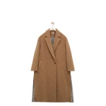Loewe Coat in Cashmere, Beige | Coats | Coveti