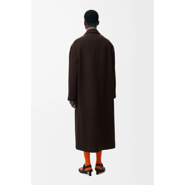 Coat in Cashmere, Brown - Image 3