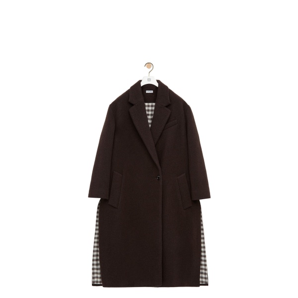Loewe Coat in Cashmere, Brown | Coats | Coveti