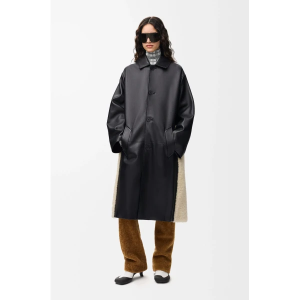 Coat in Nappa Lambskin, Black - Image 2