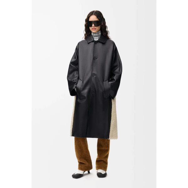 Coat in Nappa Lambskin, Black - Image 2