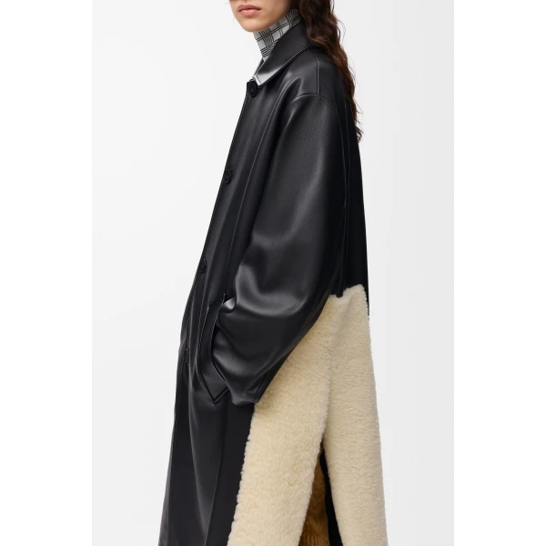 Coat in Nappa Lambskin, Black - Image 5