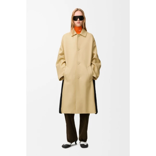 Coat in Nappa Lambskin, Light Yellow - Image 2