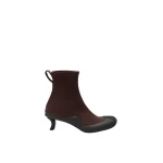 Loewe Dive Bootie in Stretch Suede, Dark Chestnut | Shoes | Coveti