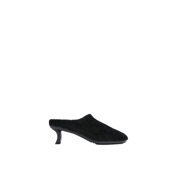 Loewe Dive Mule in Shearling, Black | Shoes | Coveti