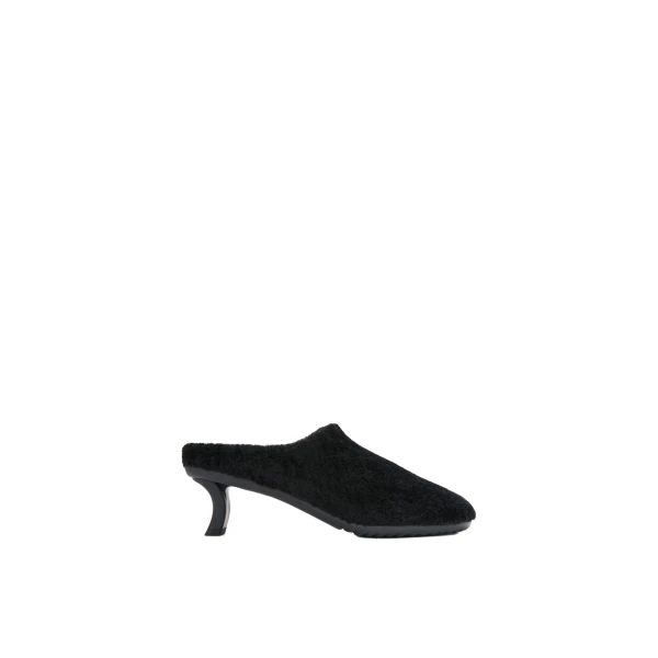 Loewe Dive Mule in Shearling, Black | Shoes | Coveti