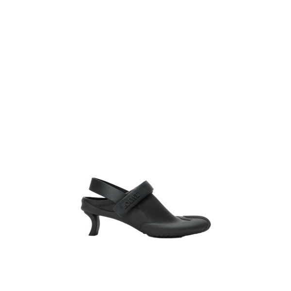 Loewe Dive Slingback in Stretch Calfskin, Black | Shoes | Coveti