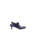 Loewe Dive Slingback in Stretch Suede, Deep Purple and Black | Shoes | Coveti