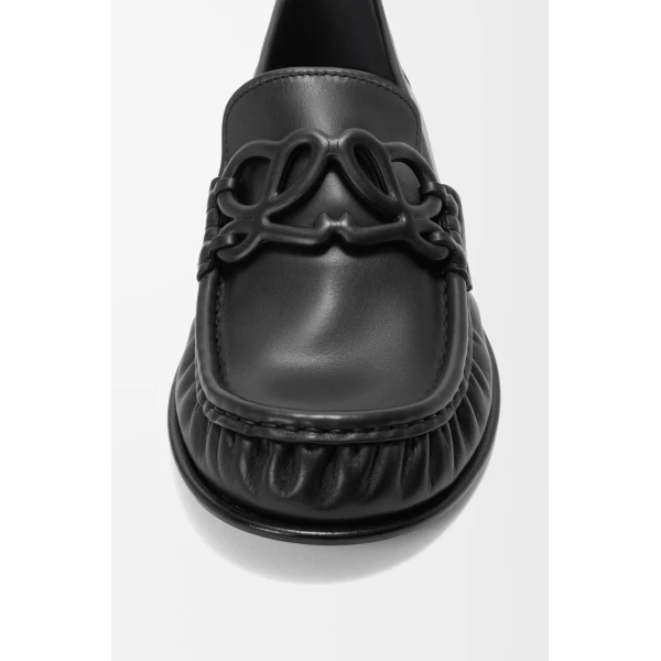 Double L Loafer in Soft Calfskin, Black - Image 5