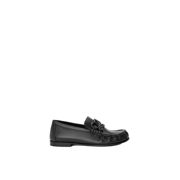 Loewe Double L Loafer in Soft Calfskin, Black | Shoes | Coveti