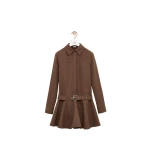 Loewe Dress in Cotton, Brown | Dresses | Coveti