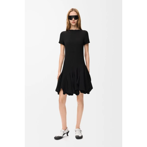 Dress in Viscose Blend, Black - Image 2