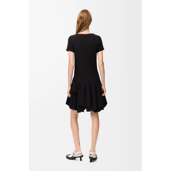 Dress in Viscose Blend, Black - Image 3