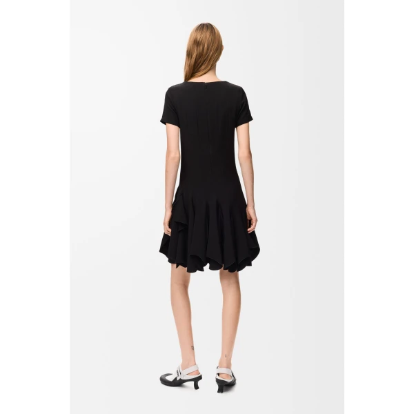 Dress in Viscose Blend, Black - Image 3