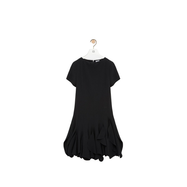 Loewe Dress in Viscose Blend, Black | Dresses | Coveti