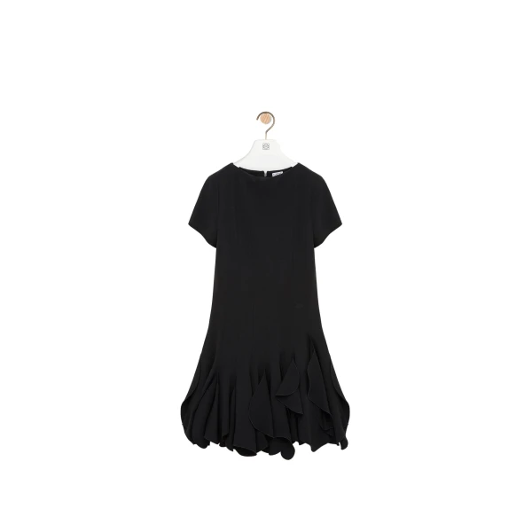 Dress in Viscose Blend, Black