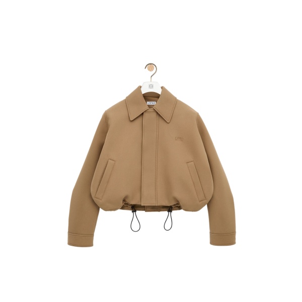 Loewe Jacket in Cotton, Beige | Jackets | Coveti