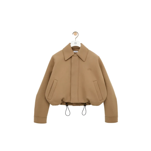 Loewe Jacket in Cotton, Beige | Jackets | Coveti