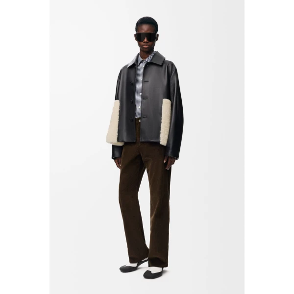 Jacket in Nappa Lambskin, Black - Image 2