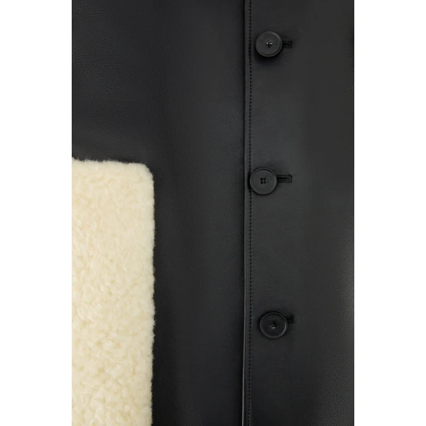 Jacket in Nappa Lambskin, Black - Image 6