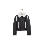 Loewe Jacket in Shearling, Black | Jackets | Coveti