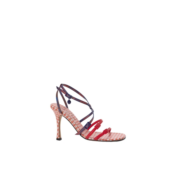 New Comic Sandal in Printed Nappa Lambskin, Multicolour