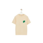 Loewe Regular Fit T-Shirt in Cotton, Ecru | Tops | Coveti