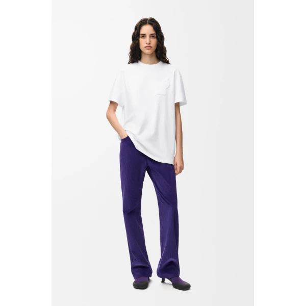 Relaxed Fit T-Shirt in Cotton, White - Image 3