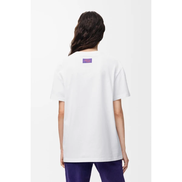 Relaxed Fit T-Shirt in Cotton, White - Image 5