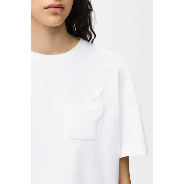 Relaxed Fit T-Shirt in Cotton, White - Image 6