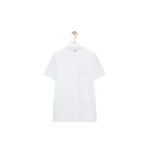 Loewe Relaxed Fit T-Shirt in Cotton, White | Tops | Coveti