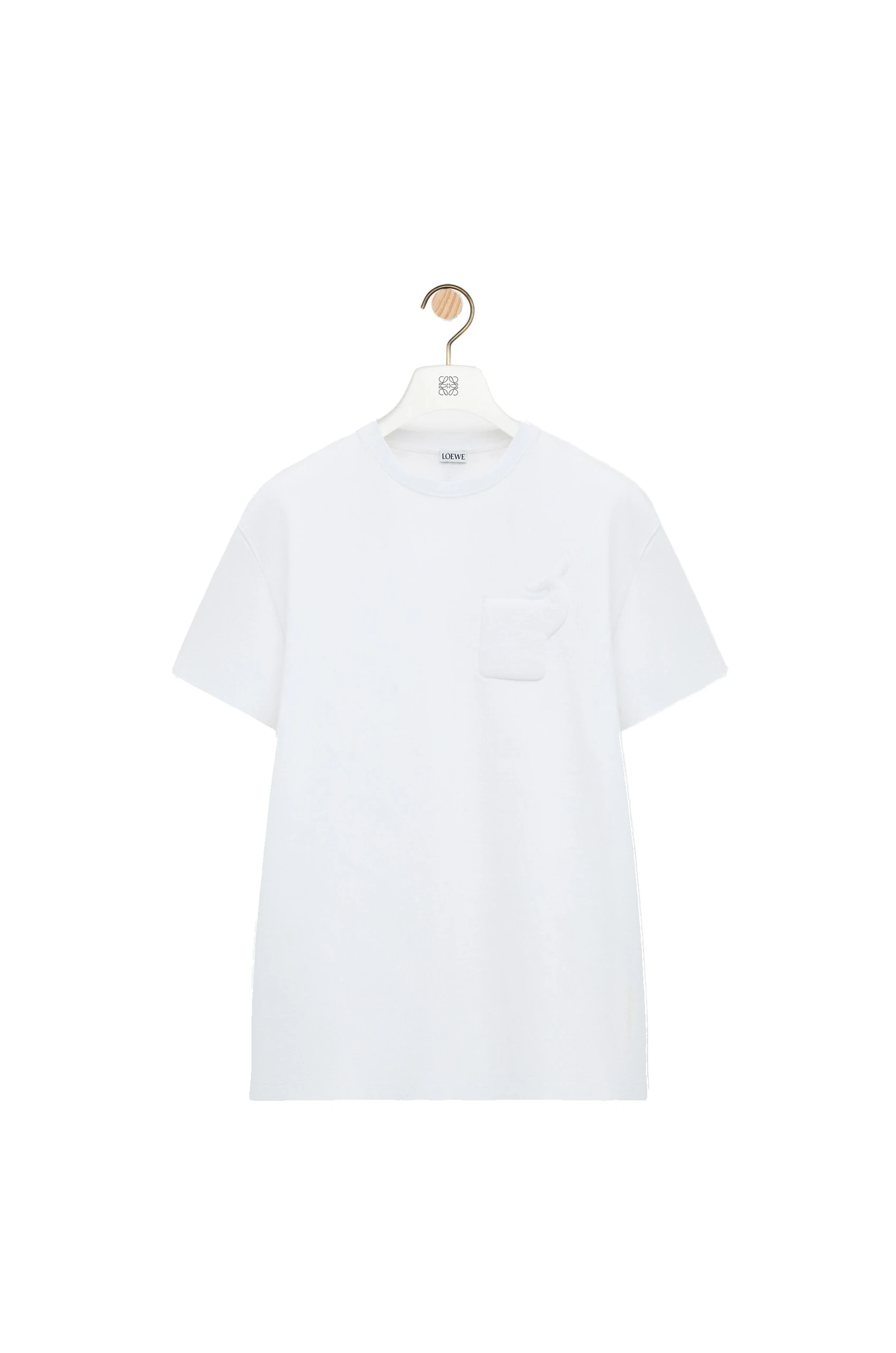 Loewe Relaxed Fit T-Shirt in Cotton, White | Tops | Coveti Loewe Relaxed Fit T-Shirt in Cotton, White | Tops | Coveti