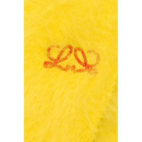 Scarf in Alpaca Blend, Yellow - Image 4