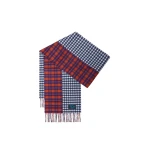 Loewe Scarf in Wool and Cashmere Blend, Red and Blue | Accessories | Coveti