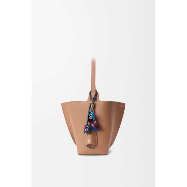 Shell Charm in Calfskin, Blue and Red - Image 4