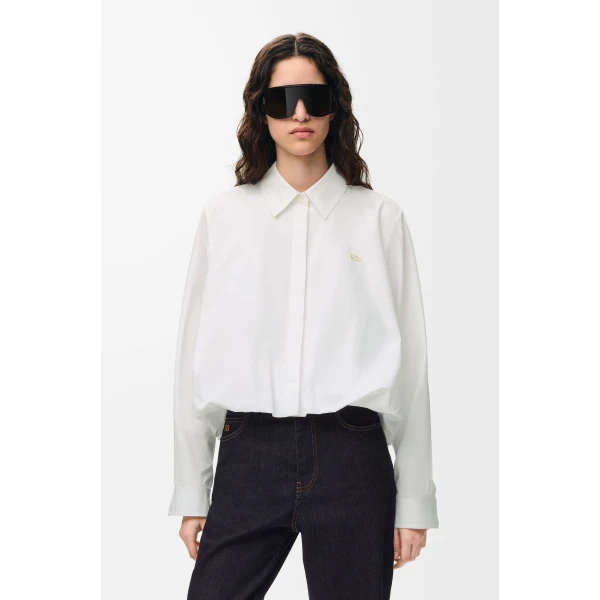 Shirt in Cotton, White - Image 3