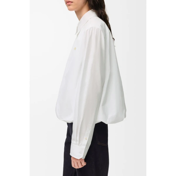 Shirt in Cotton, White - Image 5