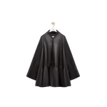 Loewe Short Coat in Nappa Lambskin, Black | Coats | Coveti