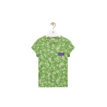 Loewe Small Fit T-Shirt in Cotton, Green | Tops | Coveti
