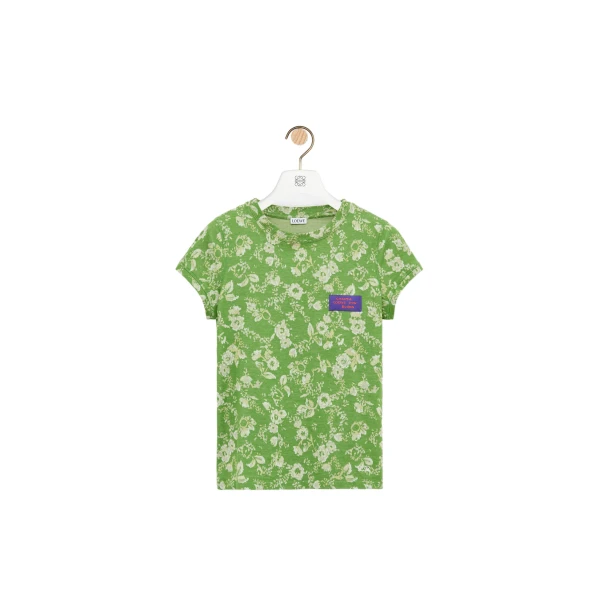 Small Fit T-Shirt in Cotton, Green