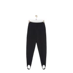 Loewe Stirrup Trousers in Stretch Wool Blend, Black | Pants | Coveti
