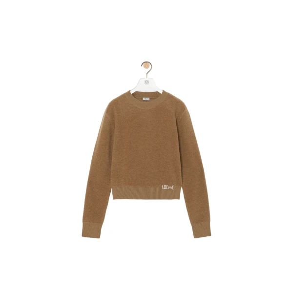 Sweater in Wool, Camel