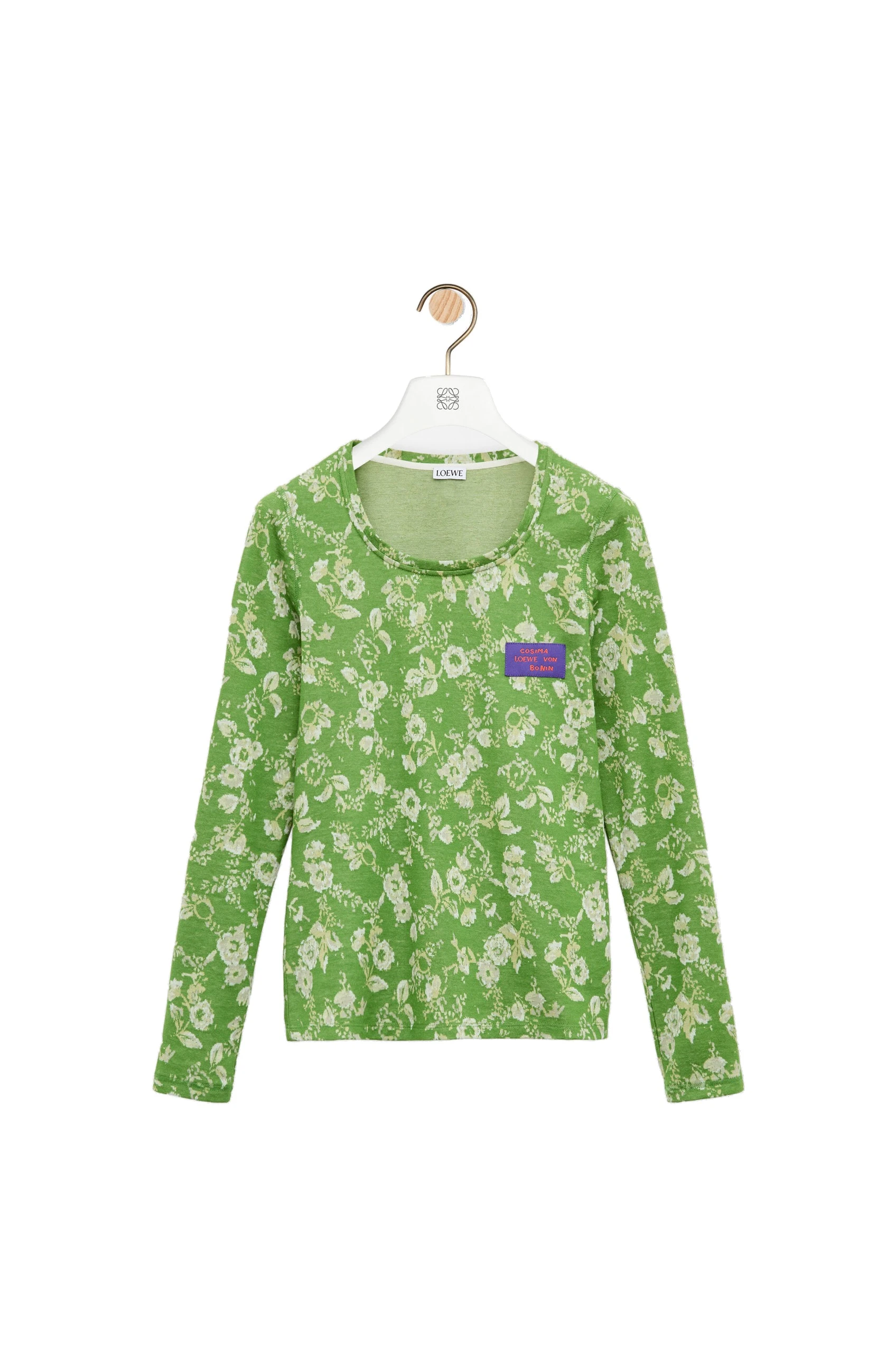 Loewe Top in Cotton, Green | Tops | Coveti Loewe Top in Cotton, Green | Tops | Coveti